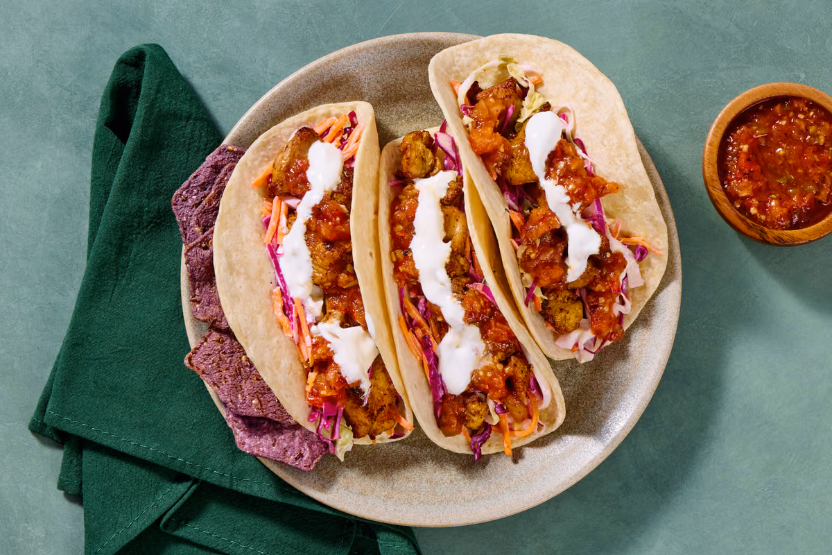 Paprika Chicken Tacos with Fresh Salsa