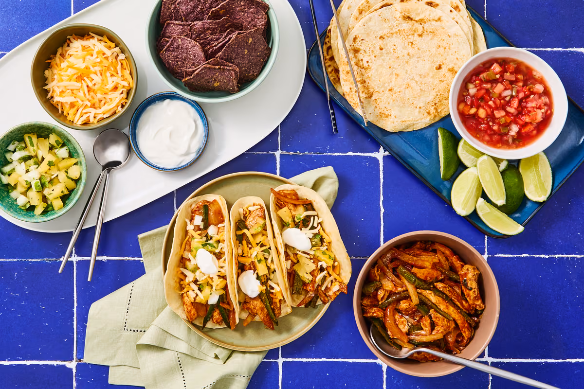 XL Pineapple-Glazed Southwest Chicken Tacos
