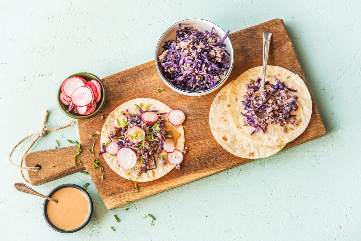 Moo Shu Pork Tacos