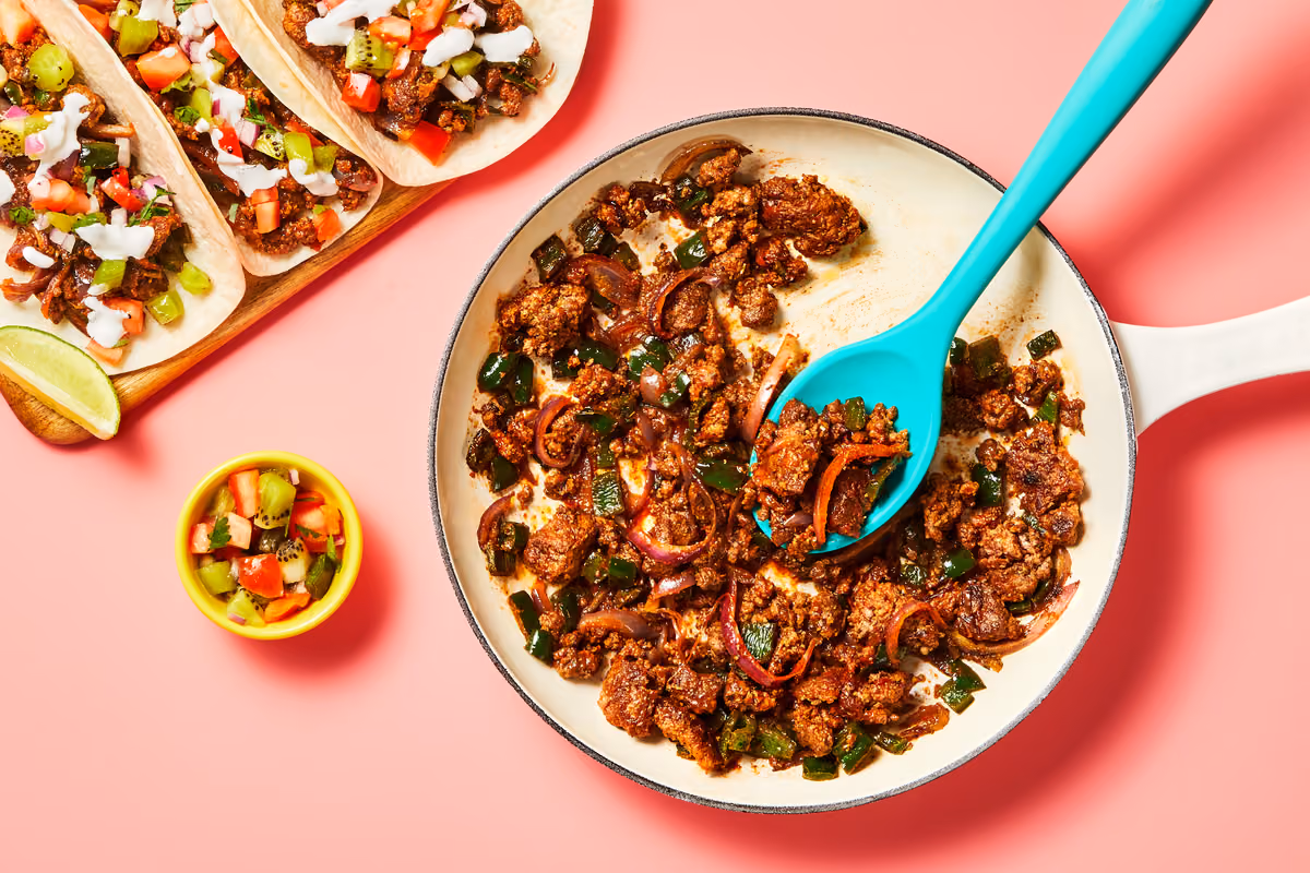 Beef & Poblano Tacos