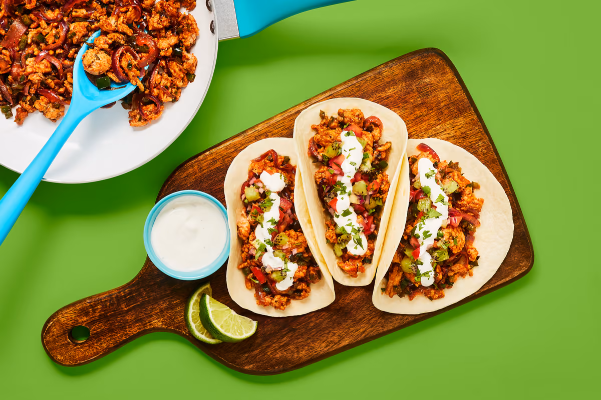 One-Pan Pork & Green Pepper Tacos