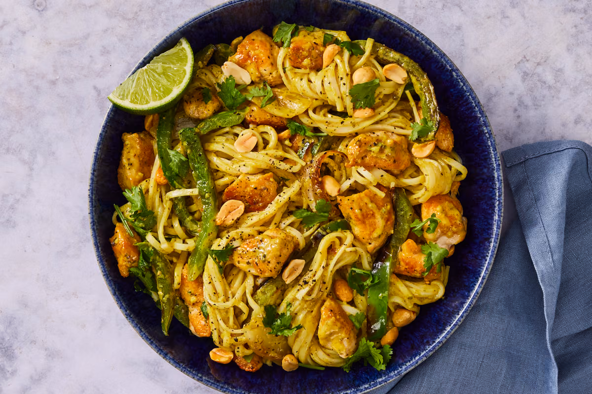 Coconut Curry Chicken & Noodle Stir-Fry