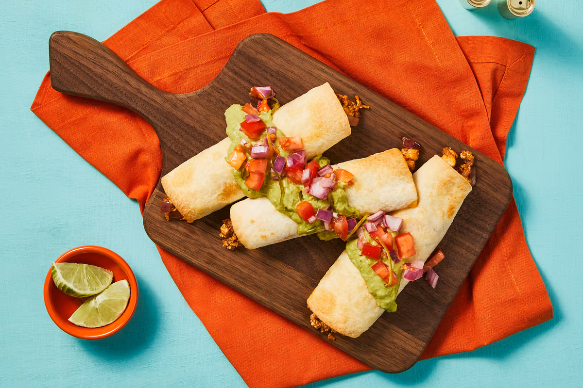 Fully-Loaded Tofu Taquitos
