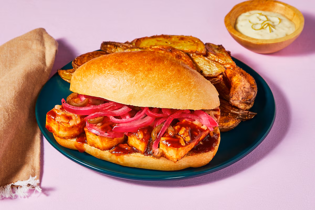 Pepper Jack BBQ Tofu Subs