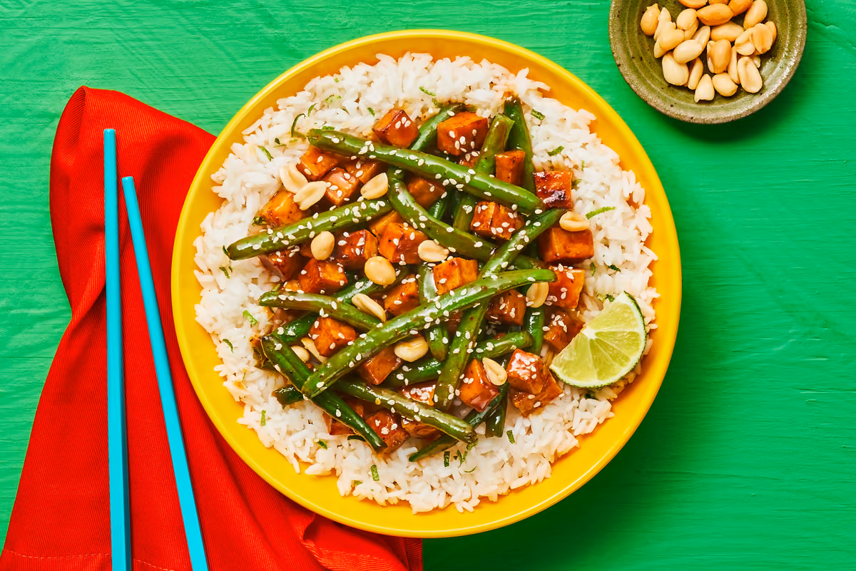 Sweet Chili Tofu Rice Bowls