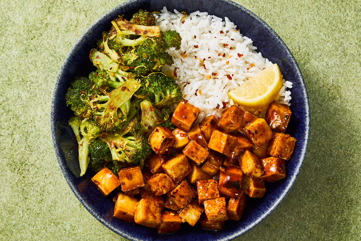 Vegan Spicy Lemon Maple Tofu