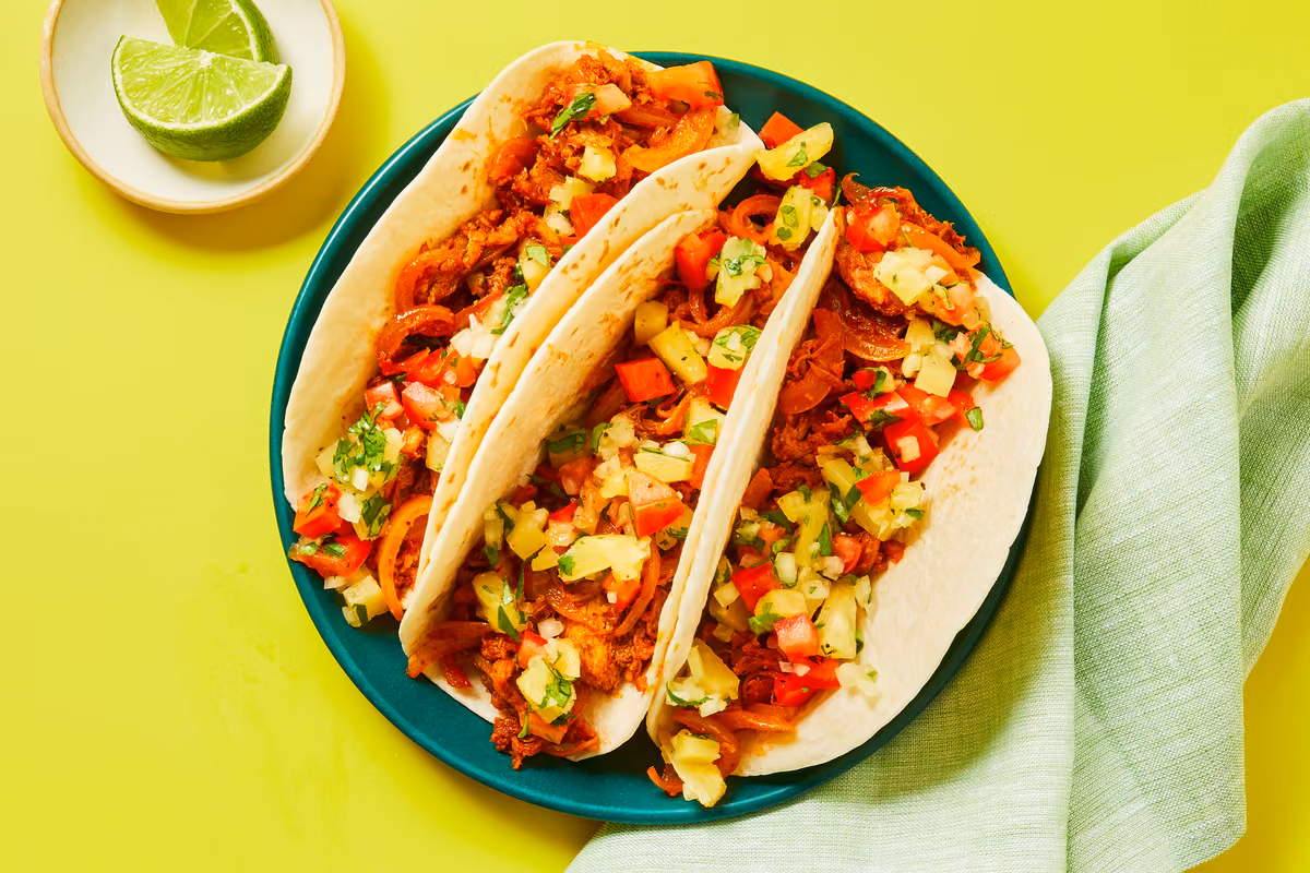 Al Pastor Turkey Tacos