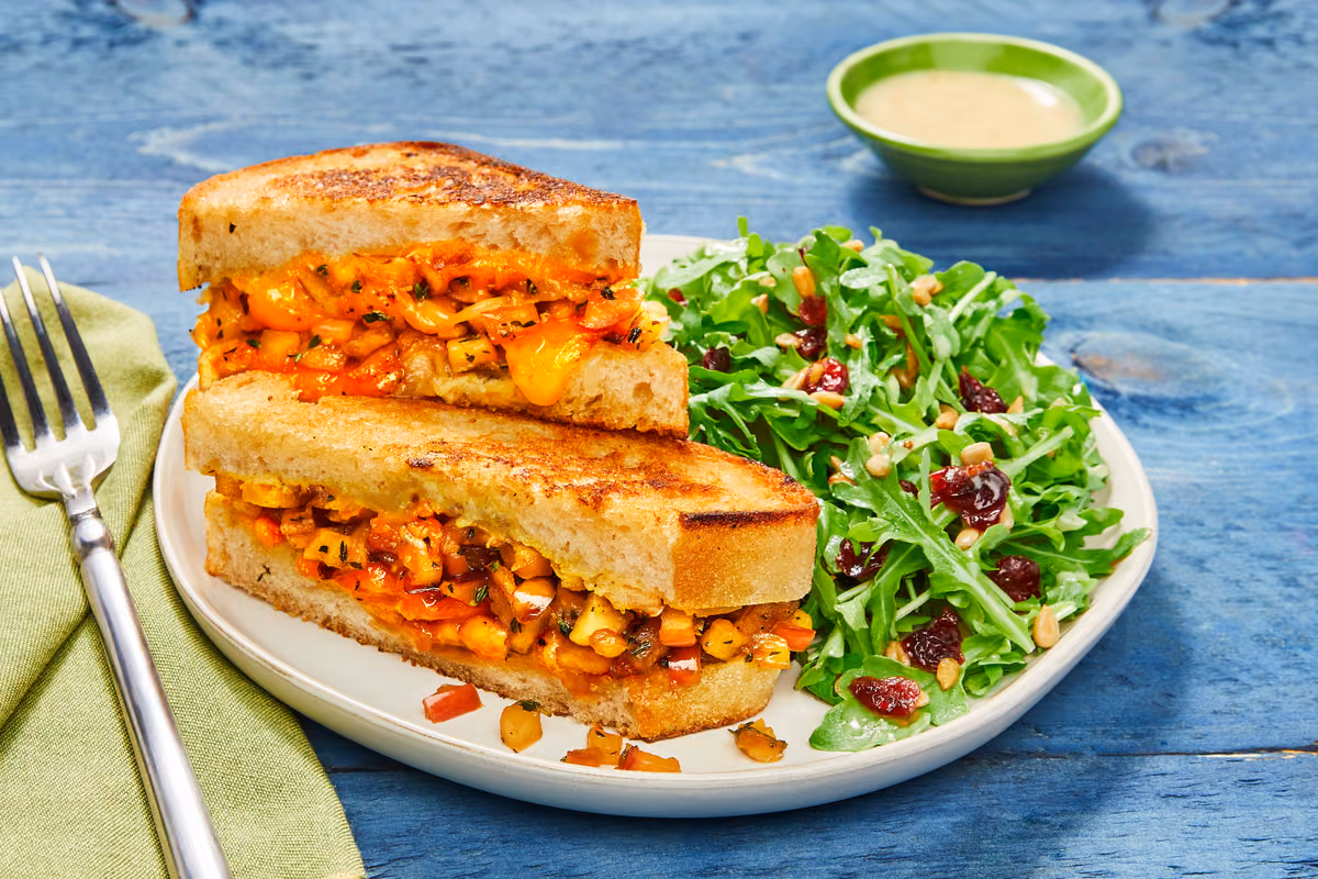 Caramelized Apple Cheddar Melts