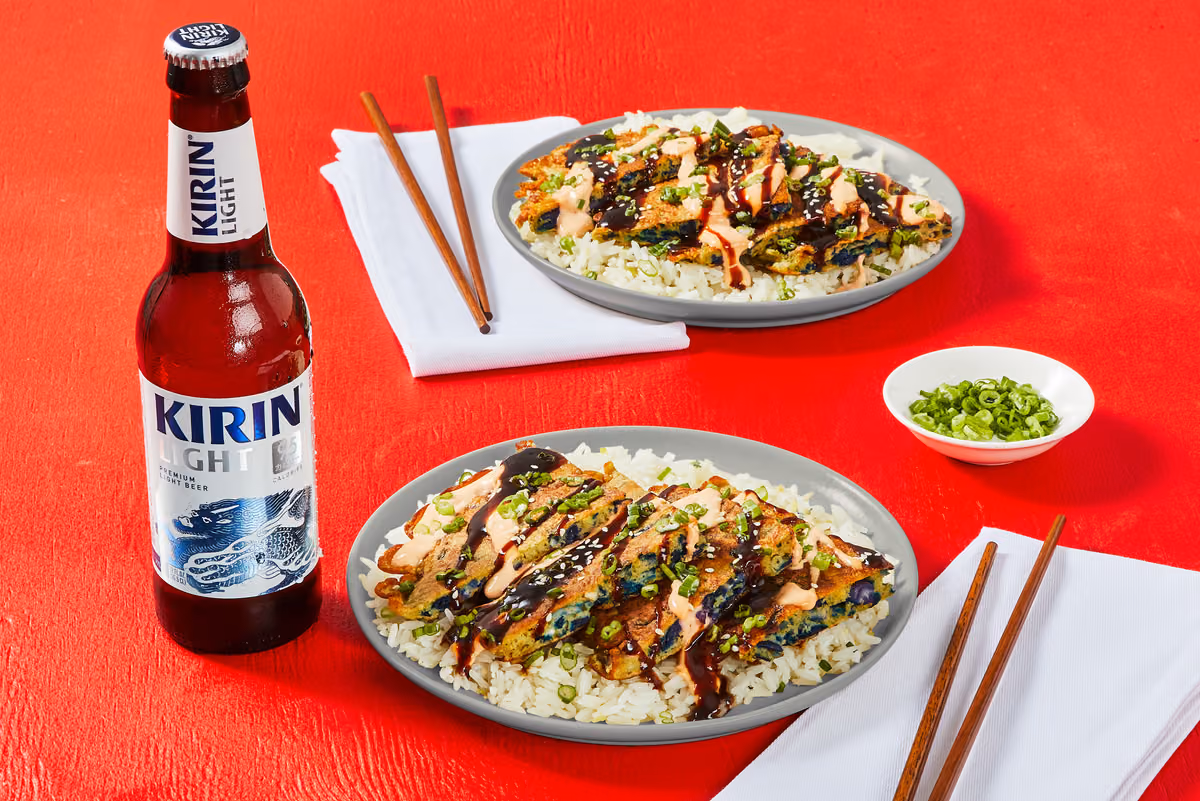 Red Cabbage Okonomiyaki Fritters