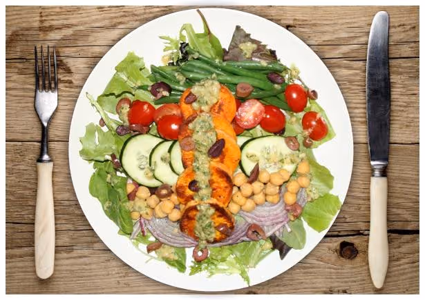 Sweet Potato Nicoise Salad