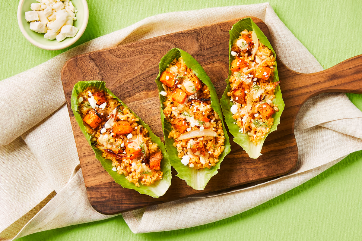 Harissa Sweet Potato Wraps