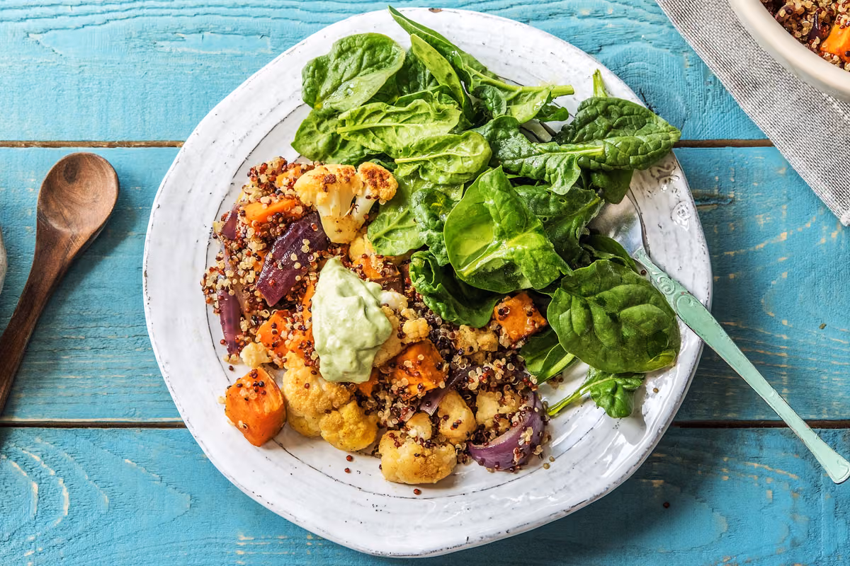 Persian-Spiced Cauliflower Quinoa Bowl