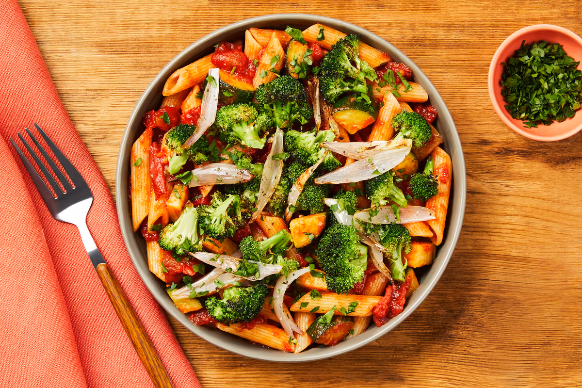 Vegan Broccoli & Sun-Dried Tomato Pasta