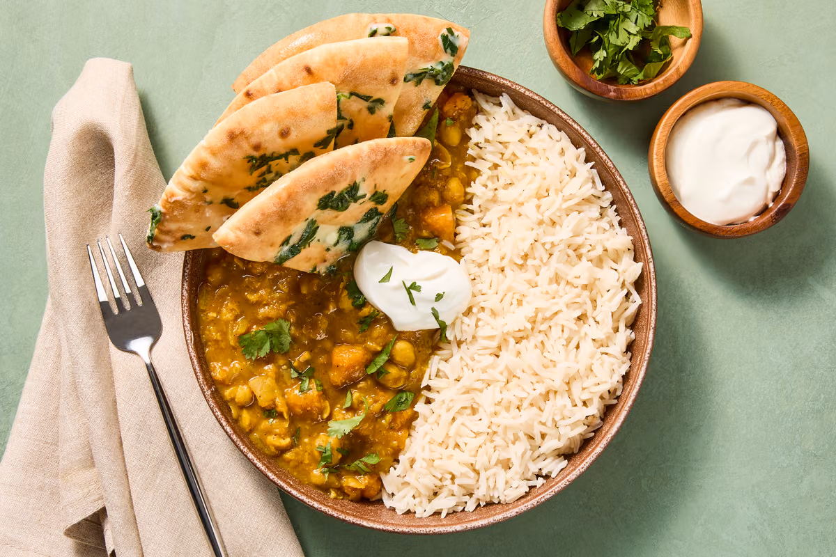 Curried Chickpea & Butternut Squash Stew