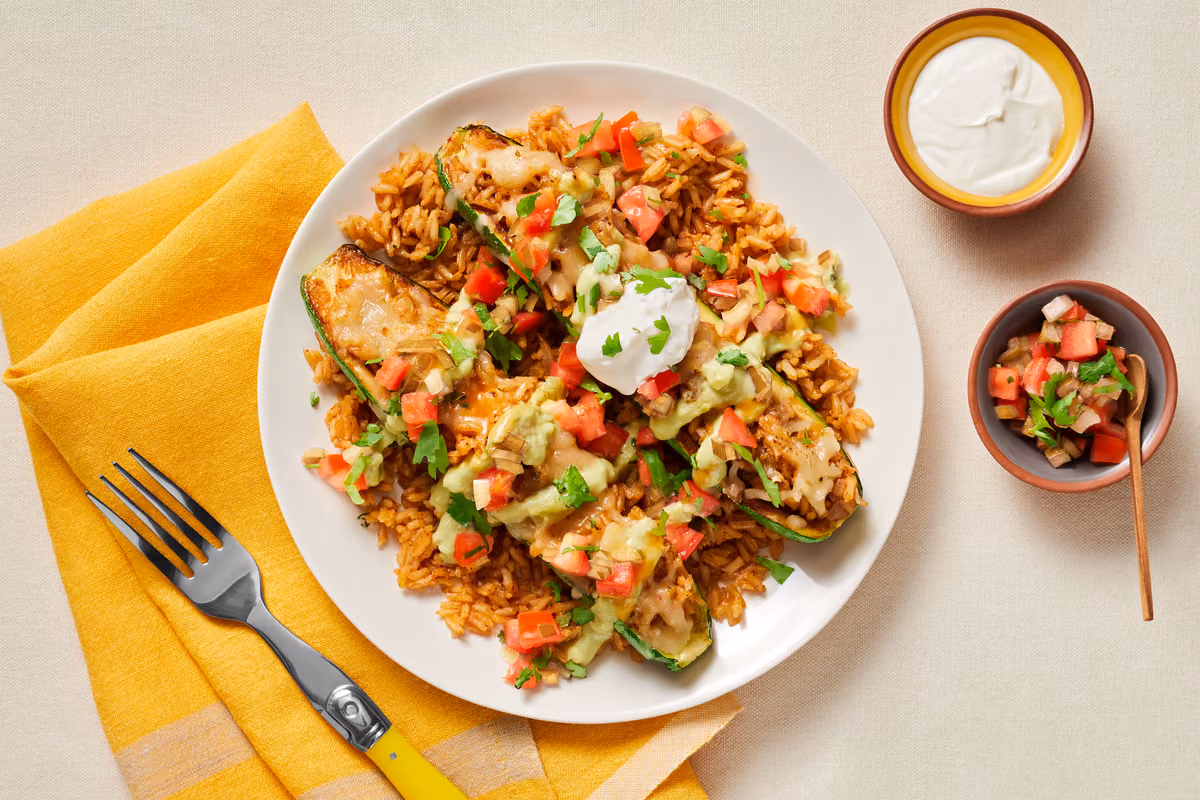 Southwest Stuffed Zucchini Boats