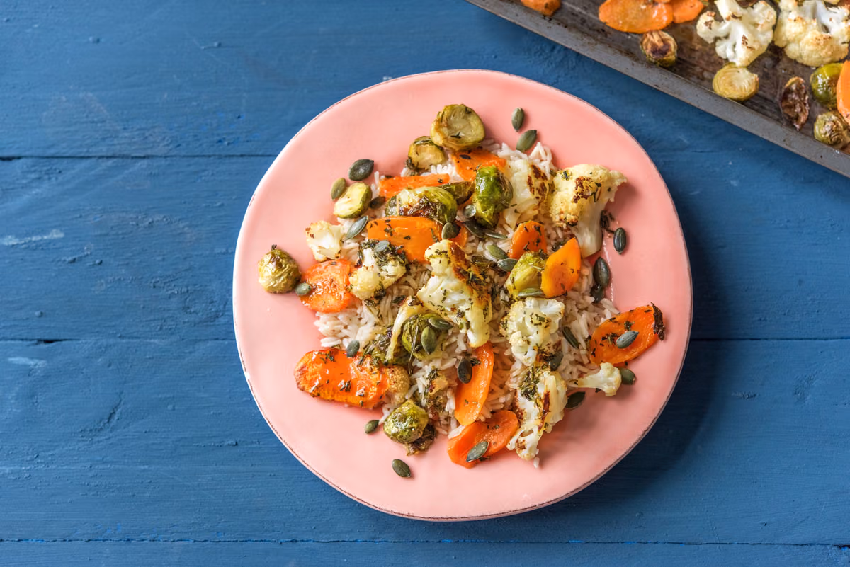 Winter Veggies and Brown Rice
