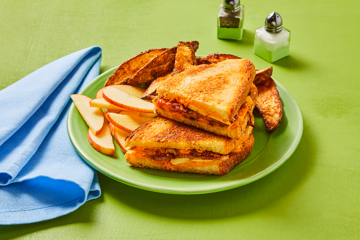 Bacon, Apple & Caramelized Onion Melts