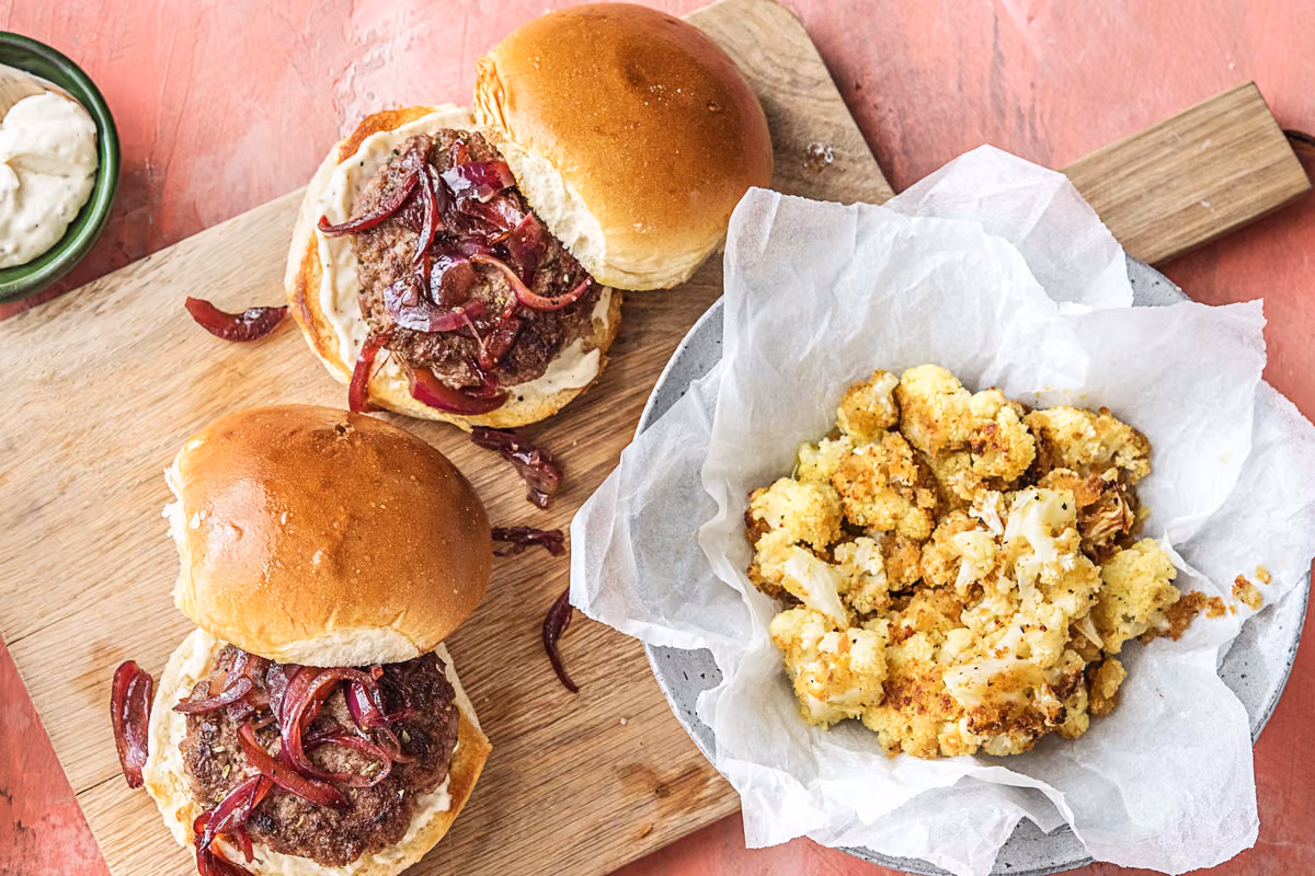 Balsamic Onion Burgers