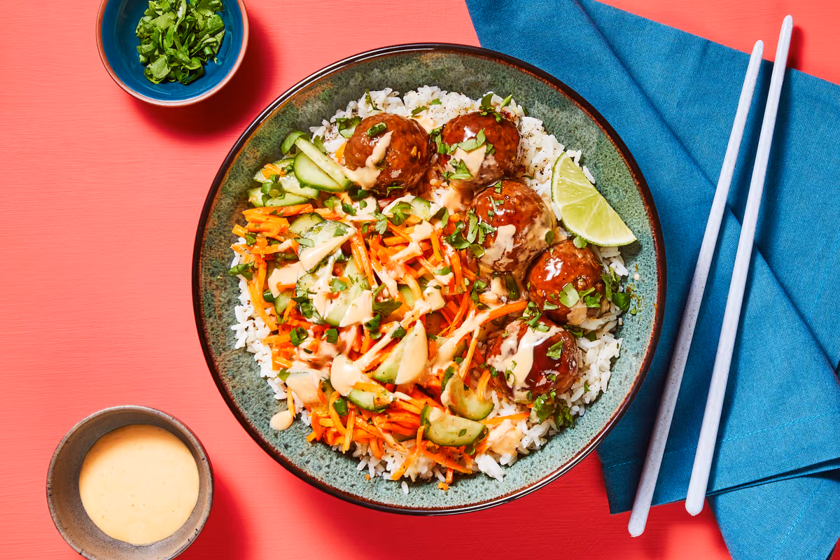 Banh Mi Meatball Bowls