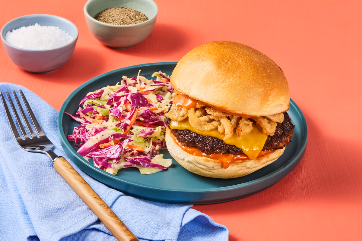 BBQ Cheddar Turkey Burgers