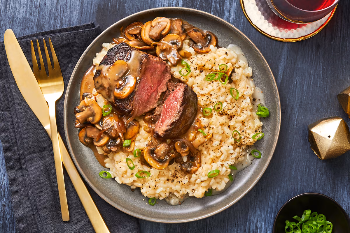 Beef Tenderloin in a Mushroom Sauce