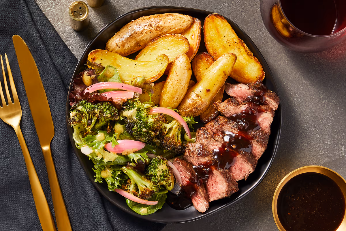 Beef Tenderloin with Tangy Shallot Sauce