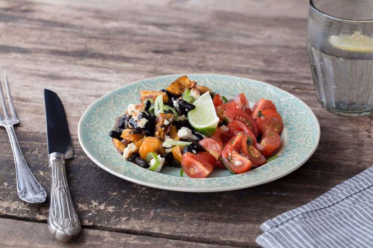 Black Bean & Sweet Potato Bake