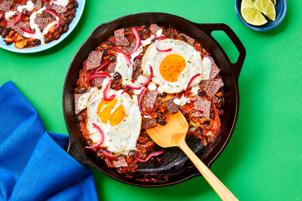 Blue Corn Tortilla Skillet